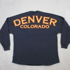 Denver Colorado Spirit Jersey Shirt‎ size L Blue Spell out Broncos
